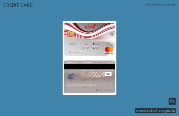 Guinea UBA Bank Mastercard Beispielvorschau